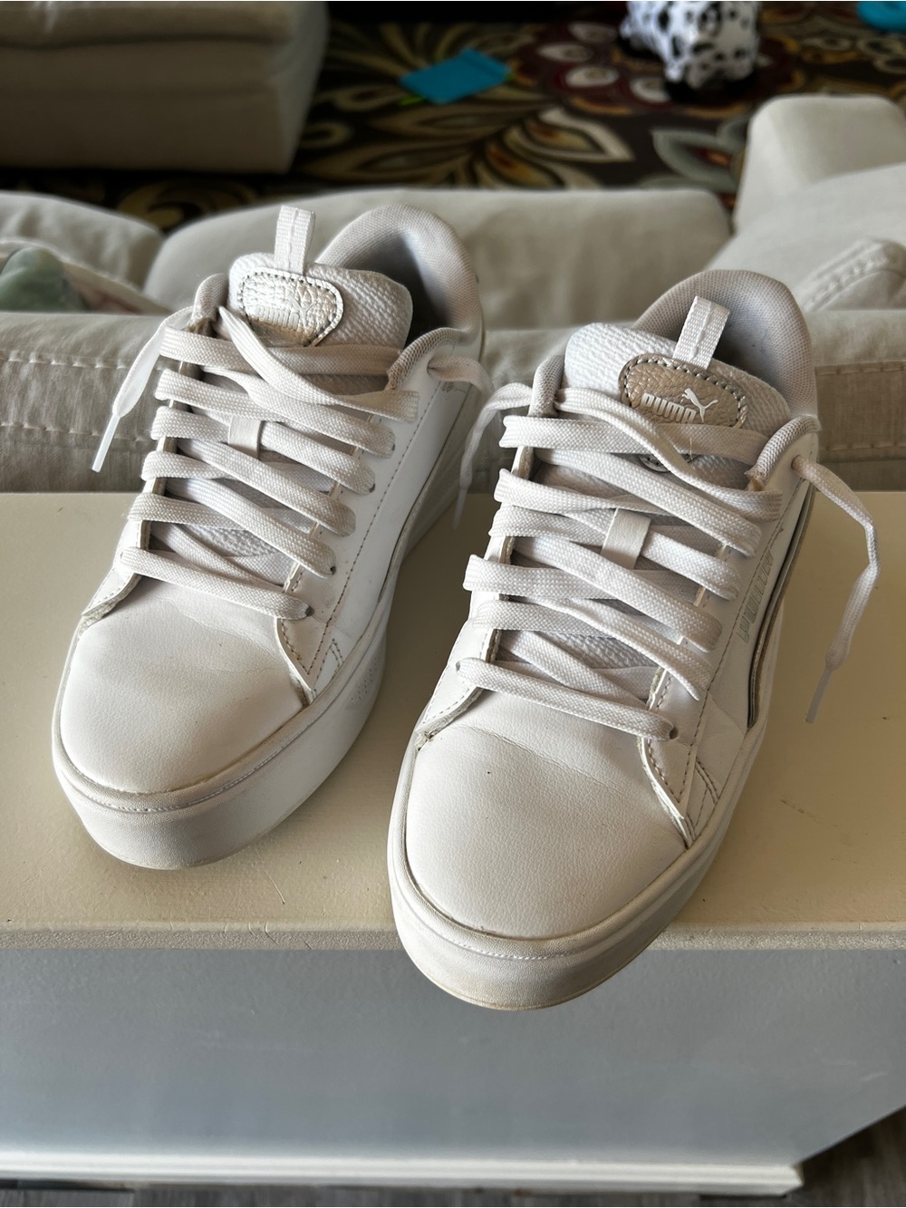 Puma White Women’s Platform Sneakers